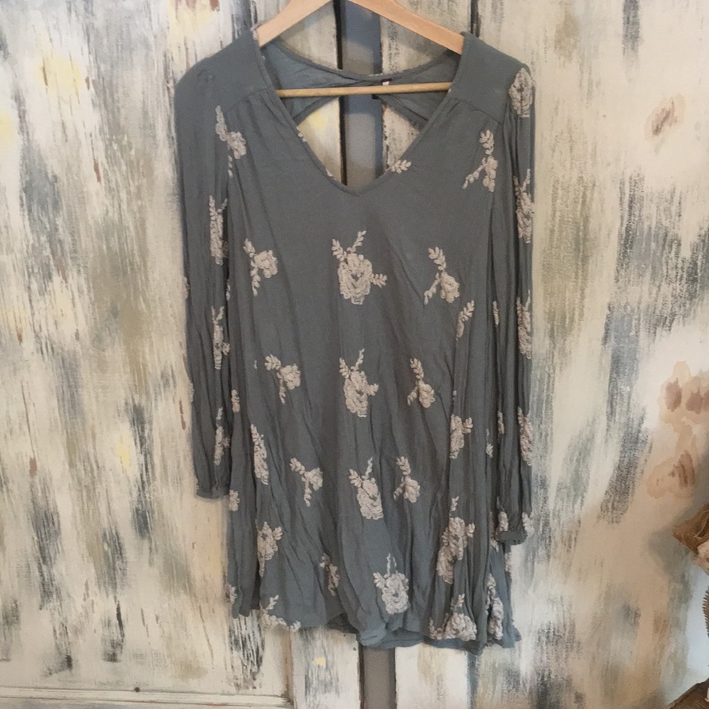 Free People embroidered dress
